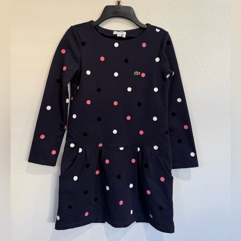 Lacoste Navy Dress with Polka Dots